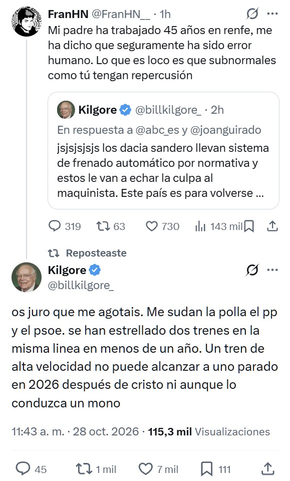 Esta mañana falló el LZB, el sistema que vigila automáticamente la distancia entre trenes y los frena si hay peligro