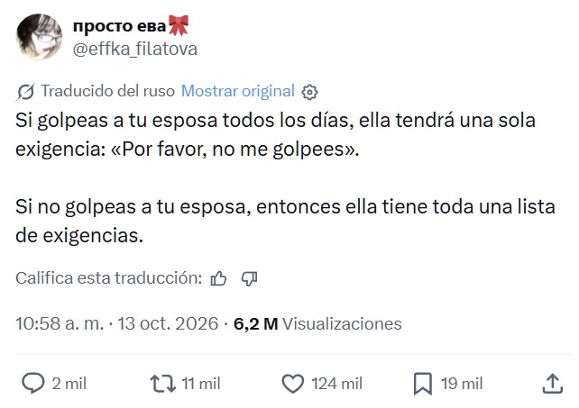 "Traducido del ruso"