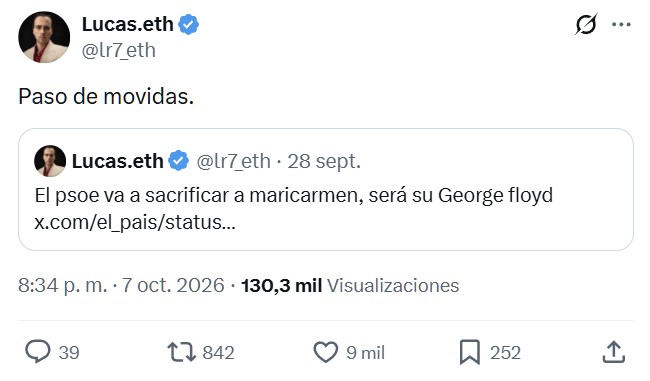 La derecha en las próximas horas con el cadáver de Bertrand Ndongo para así igualar la ventaja que le acaba de sacar el PSOE con la muerte de Mari Carmen.