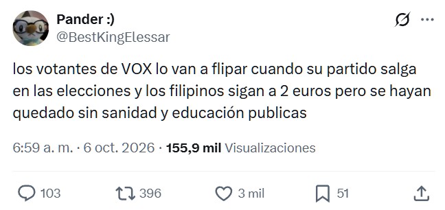 La política del miedo se tiene que acabar.
