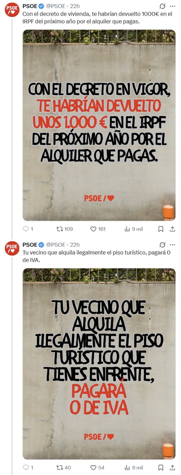 El PSOE está ya a tope con la campaña electoral.