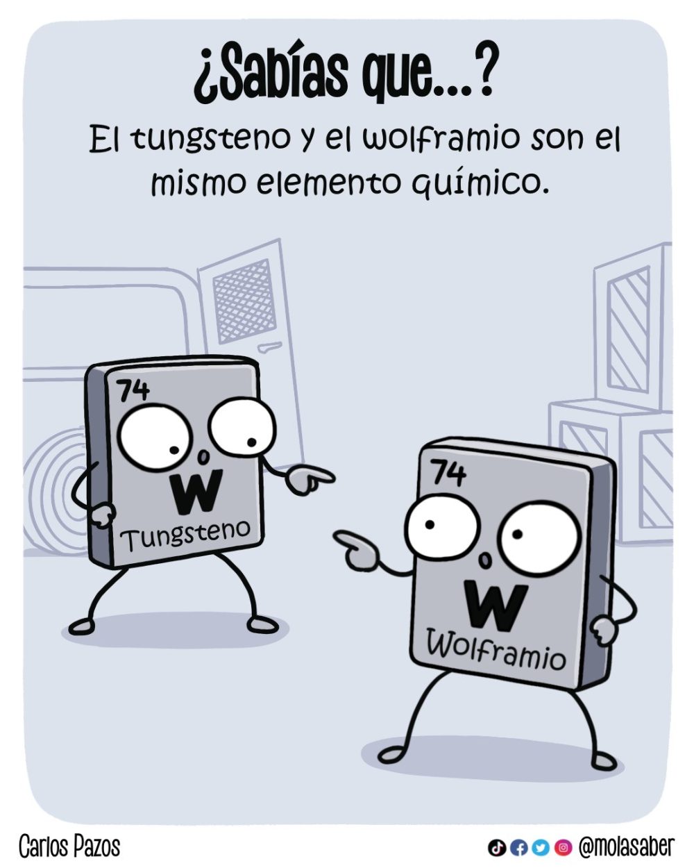 Dos nombres para un mismo elemento químico, con una historia etimológica de lo más curiosa.