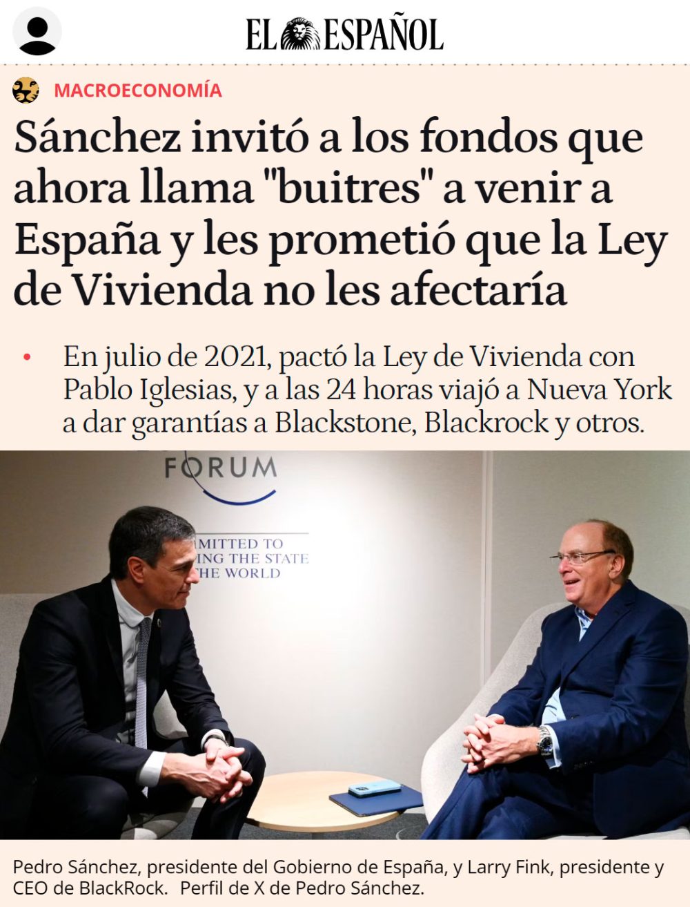 Perro Sánchez: traidor profesional.