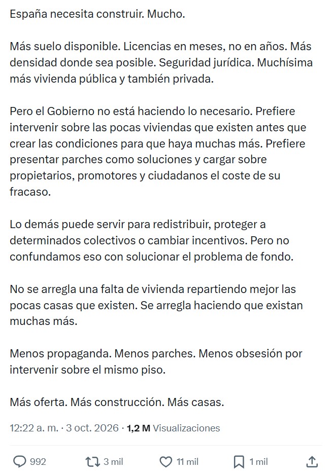 Cuando un cocinero dice cosas más sensatas y con más base científica que la gente que nos gobierna... algo no va bien.