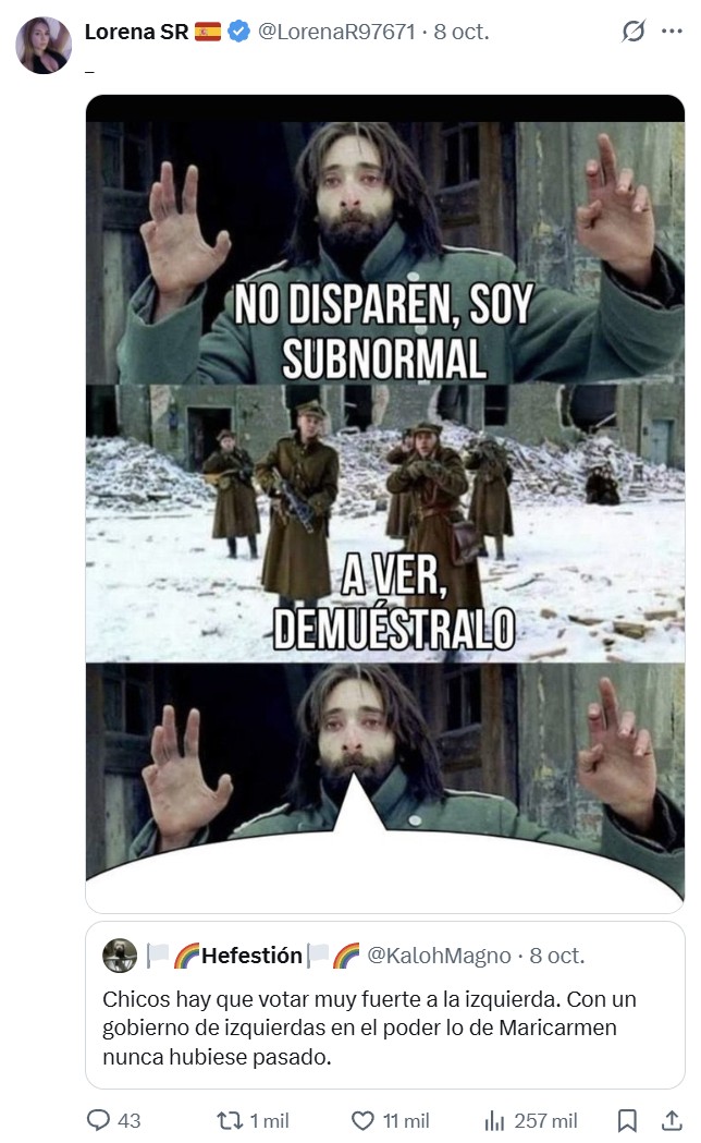 Y hoy, en gente que no entiende el sarcasmo...
