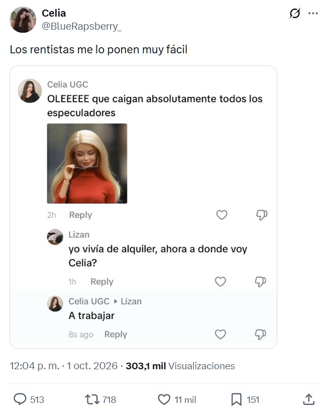 Yo creo que si le damos un poquito más de tiempo, Celia igual se da cuenta de lo tonta que es.
