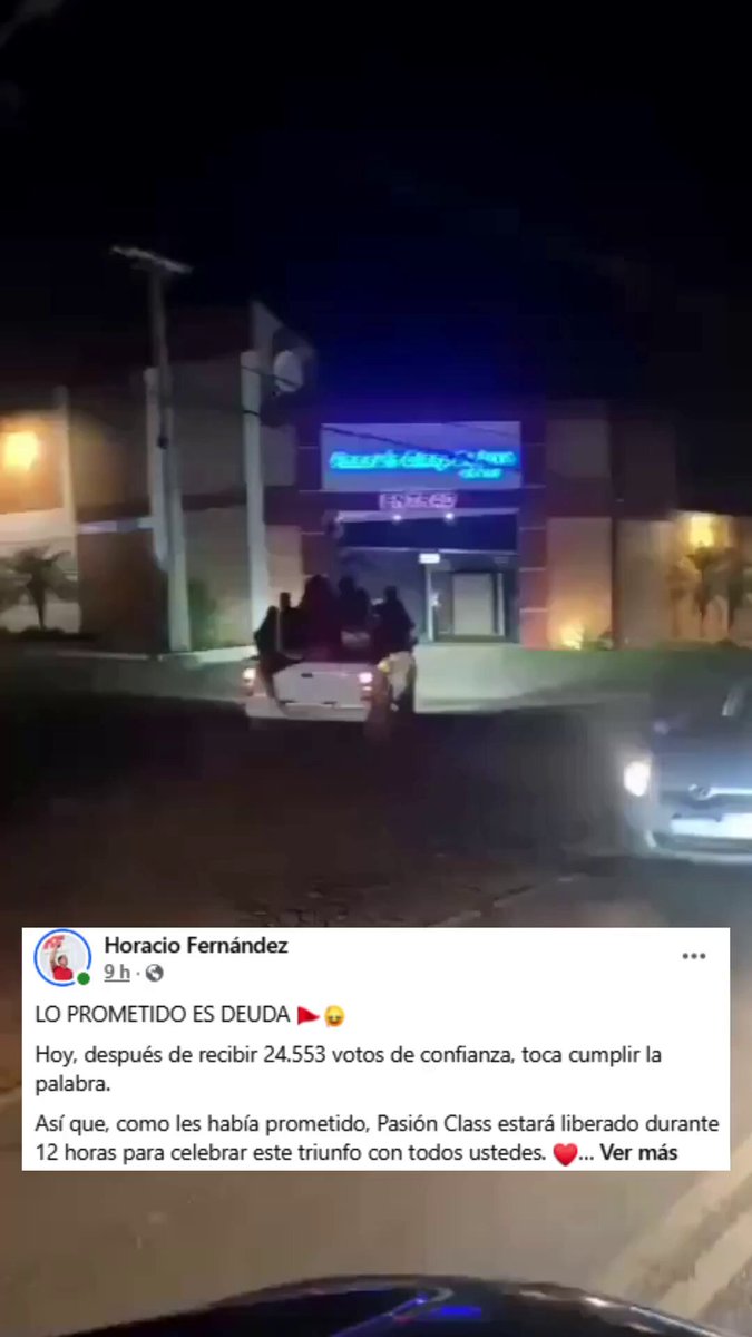 En Itauguá, paraguay, un alcalde prometió que si ganaba las elecciones iba a dejar un putiferio gratis durante 12 horas, y... ha cumplido su palabra.