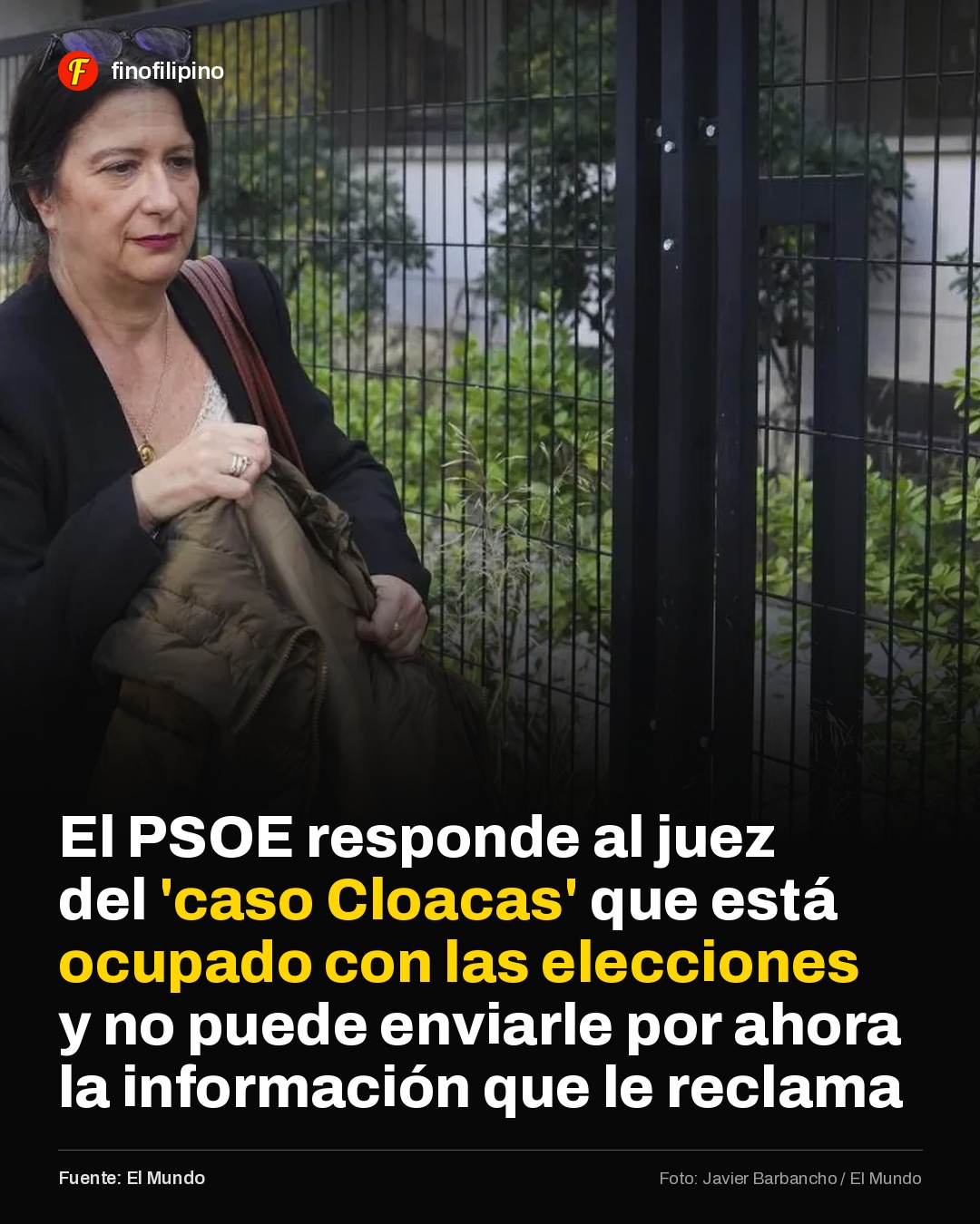 El PSOE siempre colaborando a tope con la justicia.