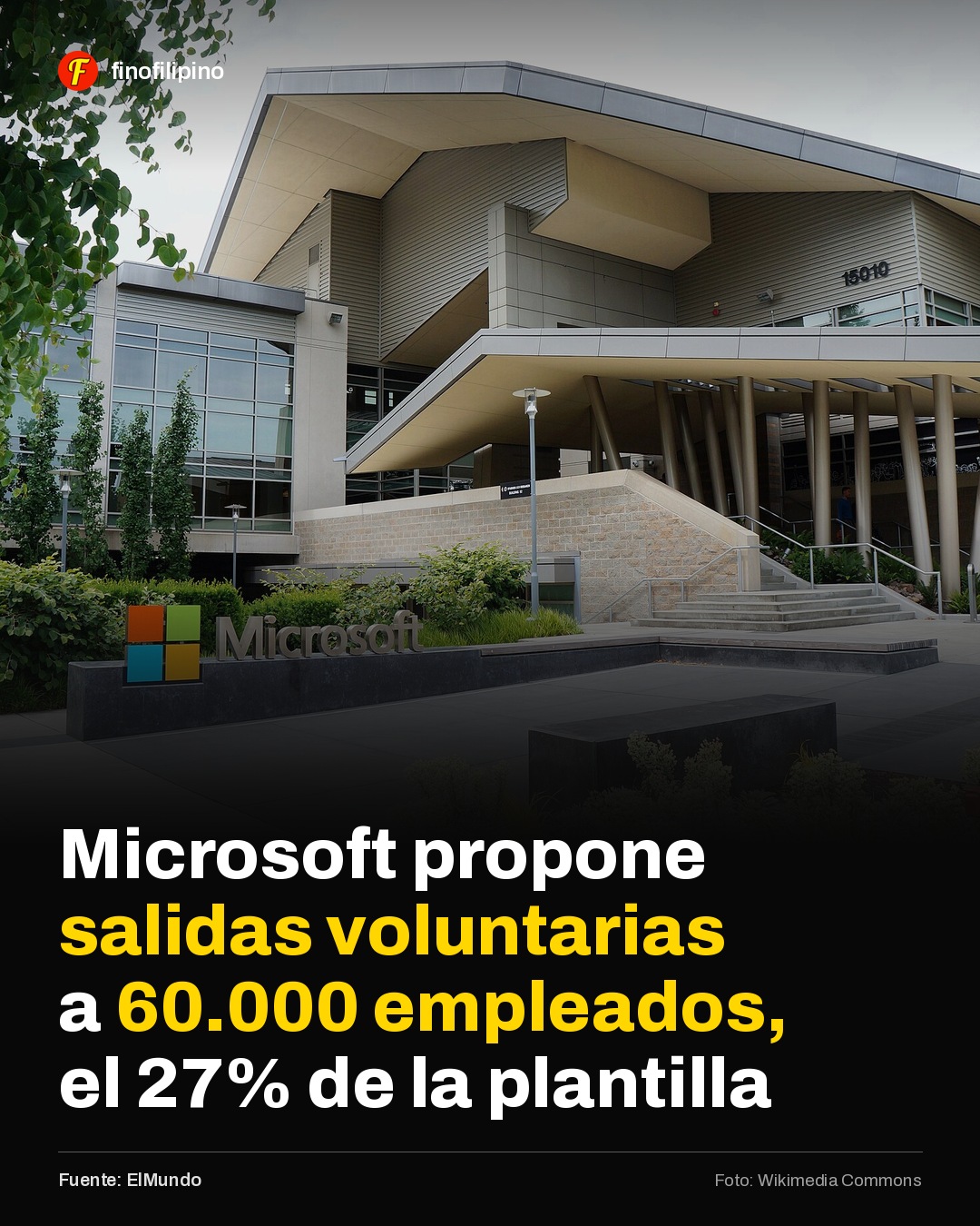 Microsoft se quiere deshacer del 27% de su plantilla
