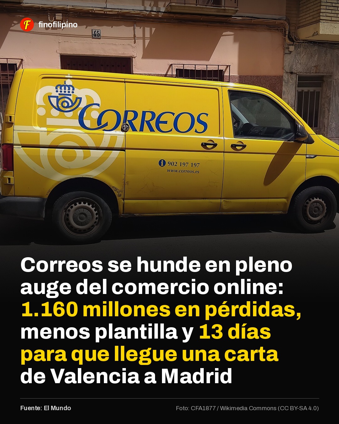 En la era de la paquetería, Correos se hunde.