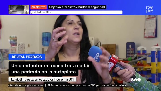 Mónica Díaz, hermana del conductor herido: "Desde un puente tiran la piedra de hormigón, le ha perforado el pulmón, el esternón, le ha partido el cuello, la nuez. La boca obstruida, la mandíbula rota...".