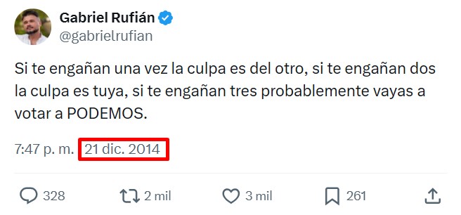 El tiempo pone a cada uno en su lugar.