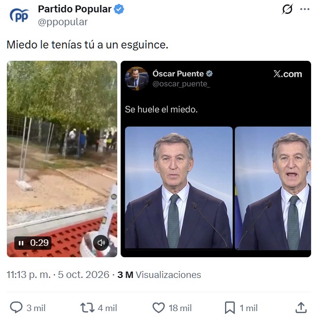 Parece que el PP ha cambiado al responsable de comunicación.