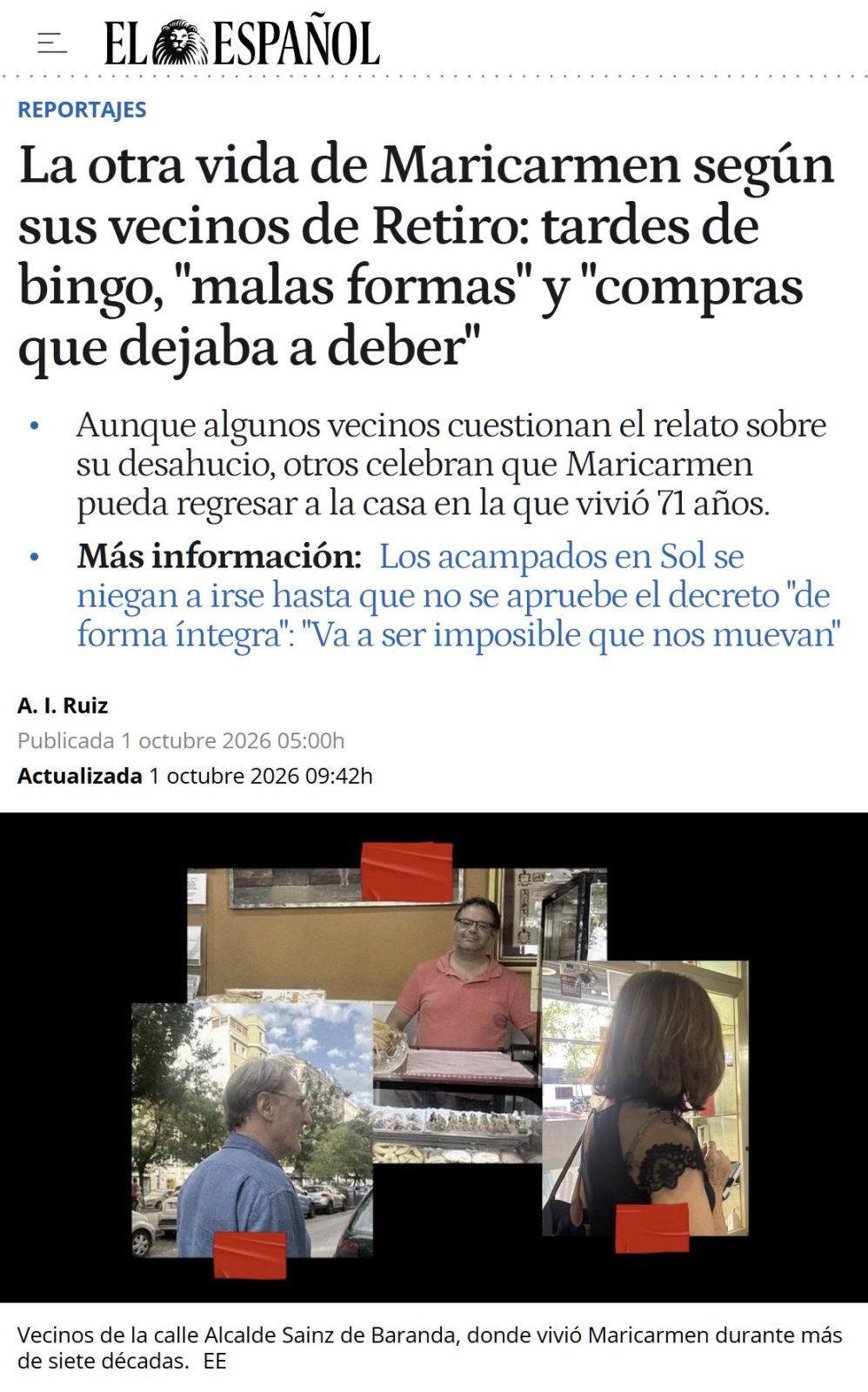 La mártir que martirizaba a sus vecinos.