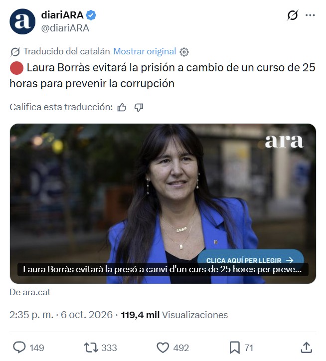 Después de los cursillos para vioIadores llegan los cursillos para corruptos.