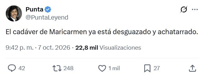El post para ir al infierno del día.