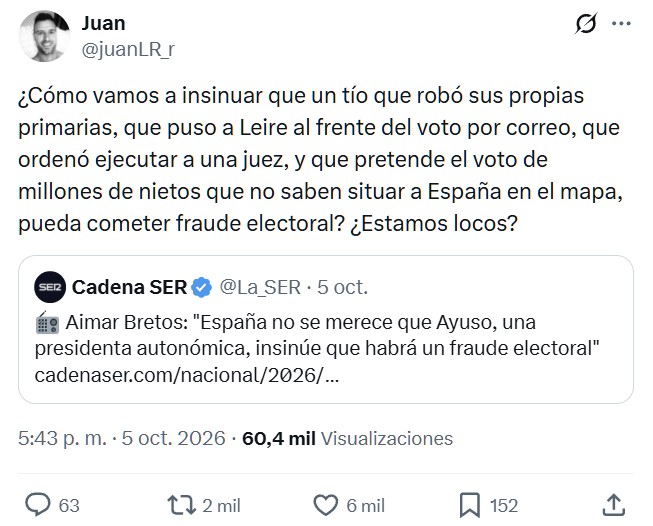 La opinión de un trabajador de Correos con 25 años de experiencia sobre el posible amaño de las elecciones con el voto por correo.