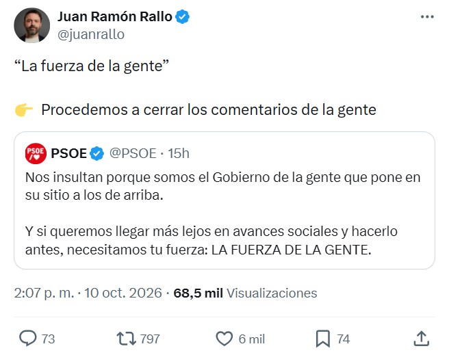 Buen resumen de lo que es el PSOE.