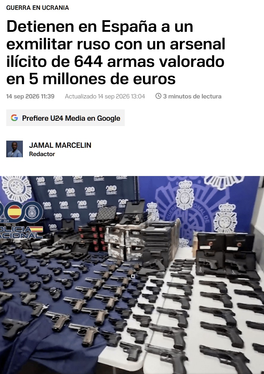 Ojo a lo que tenía este ruso en España...