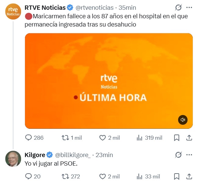 Maricarmen ha muerto.