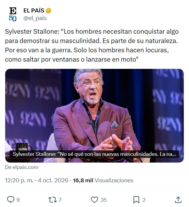 Sylvester Stallone explica por qué saltó desde una azotea montado en una avestruz.