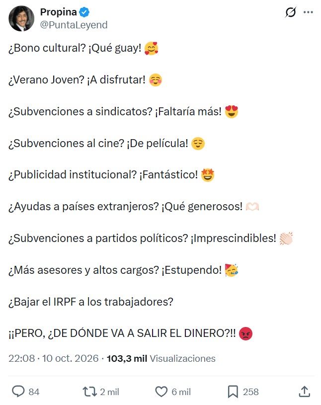 Sobre la reforma fiscal que propone VOX.