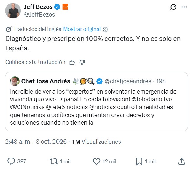 Cuando un cocinero dice cosas más sensatas y con más base científica que la gente que nos gobierna... algo no va bien.