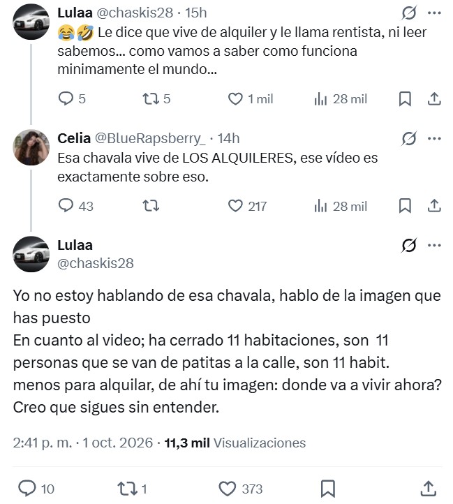 Yo creo que si le damos un poquito más de tiempo, Celia igual se da cuenta de lo tonta que es.